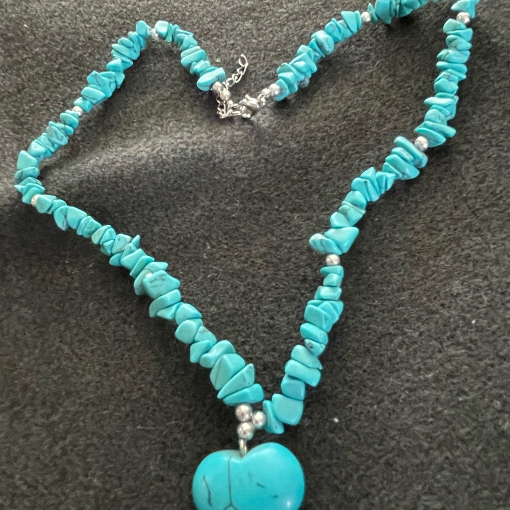 Turquoise heart necklace